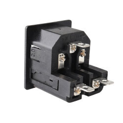 LZ-14-F8 Çift Sigortalı Üçlü Erkek Power Soketi - 3