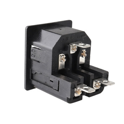 LZ-14-F8 Çift Sigortalı Üçlü Erkek Power Soketi - 3