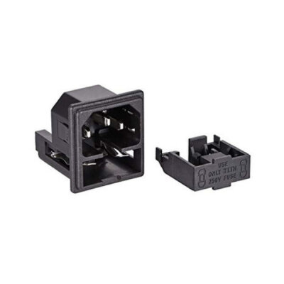 LZ-14-F8 Çift Sigortalı Üçlü Erkek Power Soketi - 4