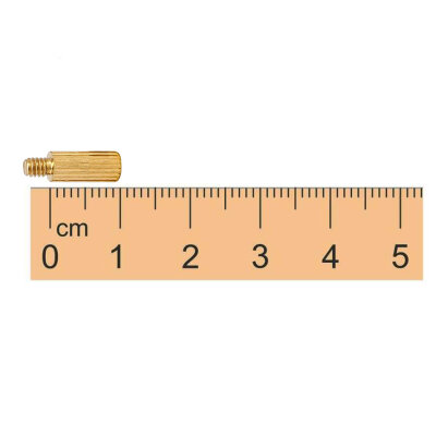 M2 10mm Metal Dişi-Erkek Aralayıcı (Standoff) - Metal Distans - 1