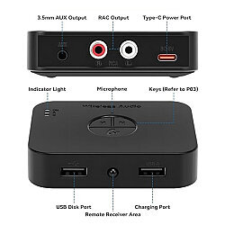 M2R Bluetooth 6.0 Wireless Audio Receiver - 2