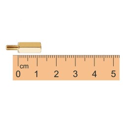 M3 12mm Metal Female-Male Spacer (Standoff) - Metal Distance