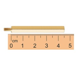 M3 45mm Metal Dişi-Erkek Aralayıcı (Standoff) - Metal Distans