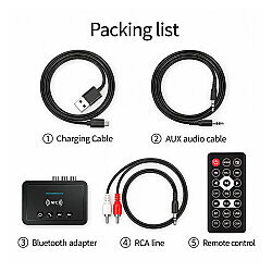 M6 NFC Bluetooth 5.0 Audio Adapter - Bluetooth Receiver-Transmitter/FM Transmitter - 5