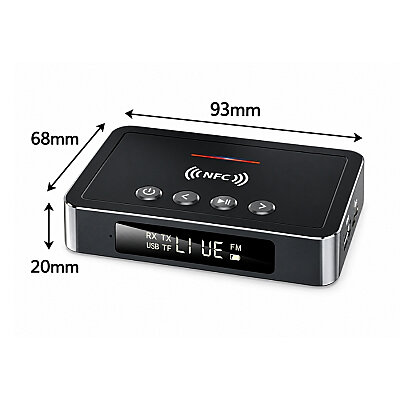 M6 NFC Bluetooth 5.0 Ses Adaptörü - Bluetooth Alıcı-Verici/FM Verici - 4