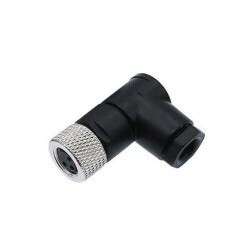 M8 3 Pin Female Connector - 90 Degree
