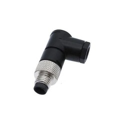 M8 4 Pin Male Connector - 90 Degree