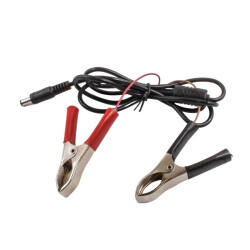 Male DC Barrel Jack to Crocodile Conversion Cable