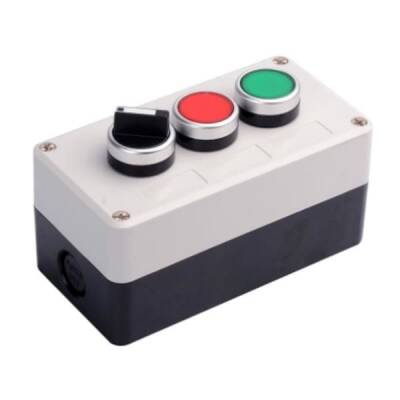Mandal Switch ve İkili Kırmızı / Yeşil Push Buton Kutusu - 1