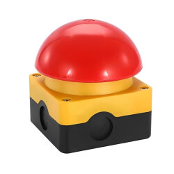 Mantar Başlı Acil Stop Butonu 1NO+1NC - Anahtarlı Lift Reset