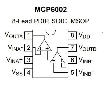 MCP6002T-I/MS MSOP-8 Smd OpAmp Entegresi - 2