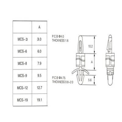 MCS-3 Plastik Tırnaklı Distans - 2