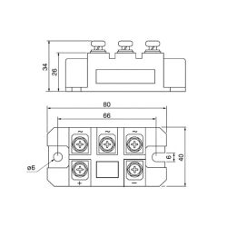 MDQ50-16 50A 1600V Single Phase Bridge Rectifier Diode - 2