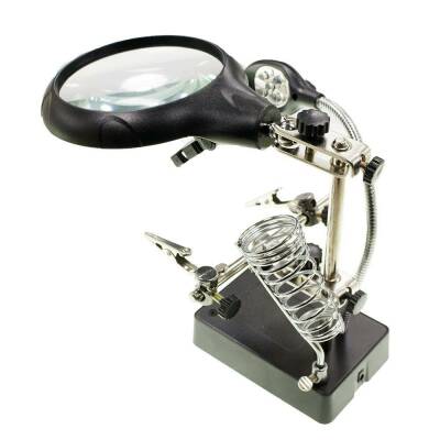 Büyüteçli Havya Sehpası - Ledli Işık - MG16129-C - 2