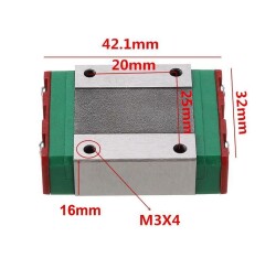 MGN15C Bilyalı Rulman Blok - MGN15C Araba - 2