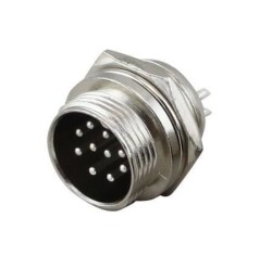 Mike Connector 10-Pin 16mm - Male