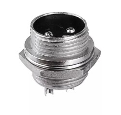 Mike Connector 2-Pin 16mm - Male