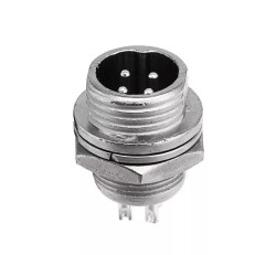 Mike Connector 4-Pin 12mm - Male