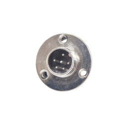 Mike Connector 6-Pin 16mm Flange - Male