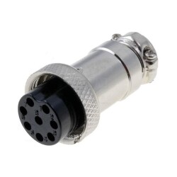 Mike Connector 8-Pin 16mm - Female