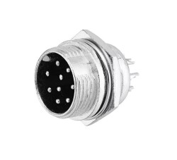 Mike Connector 9-Pin 16mm - Male