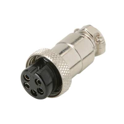 Mike Konnektör 5-Pin 16mm - Dişi - 1