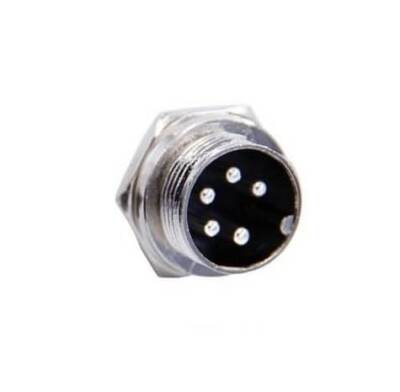 Mike Konnektör 5-Pin 16mm - Erkek - 1