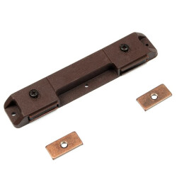 Mıknatıslı Plastik Mobilya Kapak Kilidi 110x23x14mm - Kahverengi