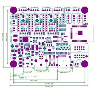 MKS DLC32 v2.0 GRBL CNC Kontrol Kartı Seti + TS35-R LCD Ekran - 4