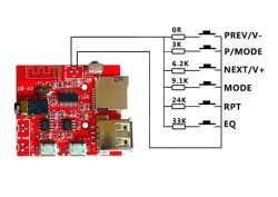 MP3 Kumandalı Bluetooth Amfi Devresi SD Kart + USB - 4