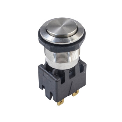 MSM19 19mm Bulge Self Locking Metal Button - 1