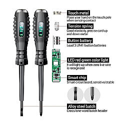 Multifunctional Illuminated Voltage Test Pen - Phillips Tip - 3