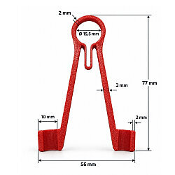 Multimeter Probe Holder - Red - 2