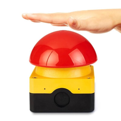 Mushroom Head Emergency Stop Button 1NO+1NC - Spring Auto Reset - 2