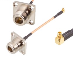 N-KF - MMCX-JW RG316 Converter Cable - 10cm