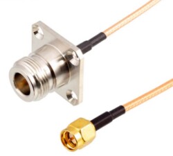 N-KF - SMA Male to RG316 Converter Cable - 10cm