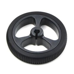 N20 Motor Uyumlu Tekerlek 34mm Siyah