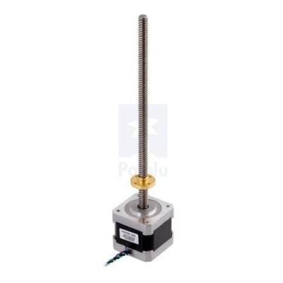 NEMA 17 18 cm Vidalı Milli Bipolar, 200 Adım, 42×38mm, 2.8V Step Motor - SY42STH38-1684A - 2