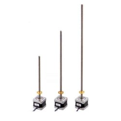 NEMA 17 18 cm Vidalı Milli Bipolar, 200 Adım, 42×38mm, 2.8V Step Motor - SY42STH38-1684A - 3
