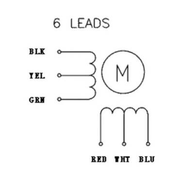 NEMA 23 Unipolar/Bipolar, 200 Adım, 57×56mm, 7.4V Step Motor - SY57STH56-1006A - 4