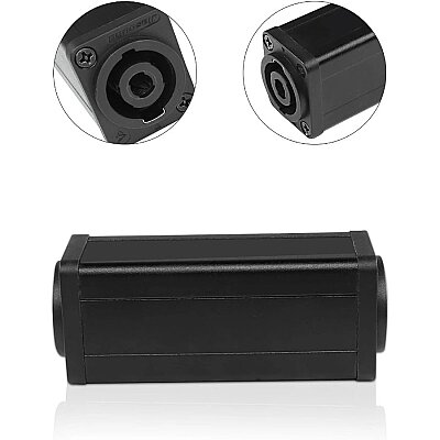 NL4FX 4-Pin Female-to-Female Speakon Coupler - Black - 2