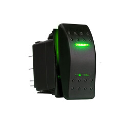ON-OFF Green Light Switch 5-Pin 12V-24V