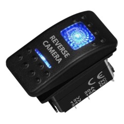 ON-OFF Mavi Işıklı Anahtar 5-Pin 12V-24V - Reverse Camera - 3