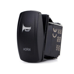 ON-OFF Red Light Switch 5-Pin 12V-24V - Horn