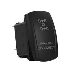 ON-OFF Red Light Switch 5-Pin 12V-24V - Sway Bar Disconnect