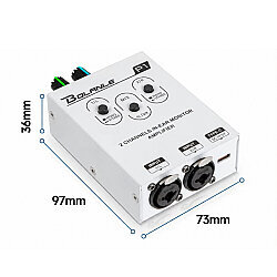P1 Dual-Channel Stereo/Mono Portable Headphone Amplifier and IEM Mixer - 4