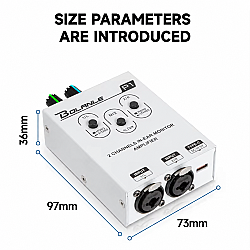 P1 Dual-Channel Stereo/Mono Portable Headphone Amplifier and IEM Mixer - 5