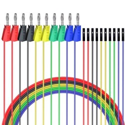P1530 ​​Female Jumper Cable - 4mm Banana Converter Cable - 10 Pieces