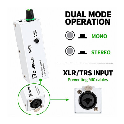 P2 Stereo/Mono Portable Headphone Amplifier - 5
