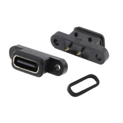 Panel Type Female Type-C Socket 3.1